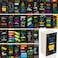 Gethelud 120 PCS Motivational Cards 30 Designs Inspirational Cards with PET Film for Primary Middle High Reading Students Book Lovers 2 x 35