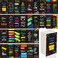 Gethelud 120 PCS Motivational Cards 30 Designs Inspirational Cards with PET Film for Primary Middle High Reading Students Book Lovers 2 x 35