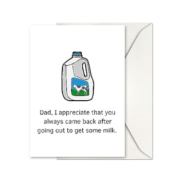 GIFTING GIGGLES Funny Card for Dad Happy Birthday Fathers Day from daughter son all of us Bday gift for Father Step Dad Daddy 40th 50th 60th 70th 80th