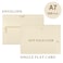 Goefun Cream Blank Flat Note Cards and Envelopes NOT FOLDED 5x7 Flat Cream Cardstock and A7 Envelopes Self Seal 100 Pack for Wedding Invitations DIY Postcards Thank You Cards All Occasion