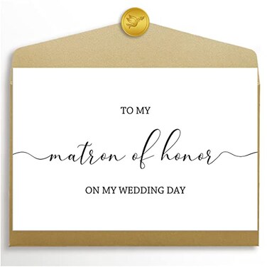 Goroar Bridal Party Thank You Card Wedding Day Blank Inside 8 x 53