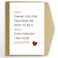 Goroar Funny Fathers Day Card from Daughter Dad Birthday Card Hilarious Fathers Day Card Dad Thank You for Teaching Me How to Be A Man