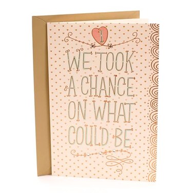 Hallmark 1st Anniversary Card Chance on What Could Be