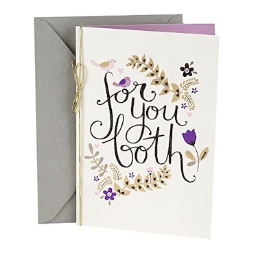 Hallmark Anniversary Greeting Card for a Couple Birds and Flowers