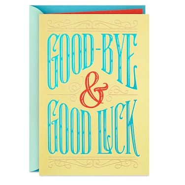 Hallmark Farewell Card Good Luck Retirement Card Coworker Goodbye Card