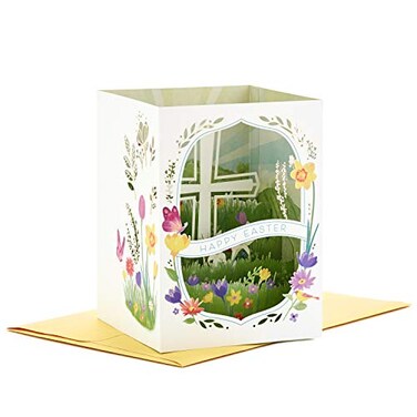 Hallmark Paper Wonder Religious Displayable Pop Up Easter Card Gods Blessings
