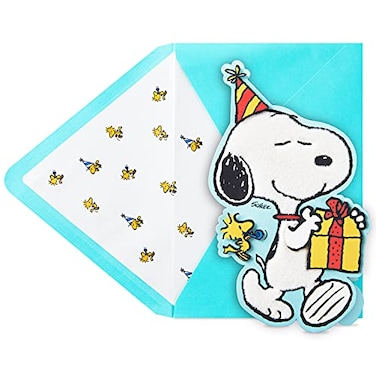 Hallmark Signature Peanuts Birthday Card Snoopy Happiness