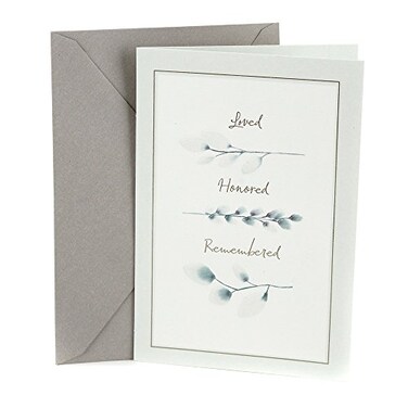 Hallmark Sympathy Greeting Card Loved Honored Remembered