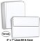 Hamilco White Linen Cards and Envelopes Flat 5 x 7 Cardstock Paper 80lb Cover 50 Pack