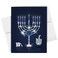 S Superfine Happy Hanukkah Greeting Cards with Envelopes Set Elegant Blue Menorah Dreidel and Silver Coins Design for Religious Jewish Holiday Chanukah 425 x 55 A2 Size Blank Inside 25 per Pack