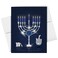 S Superfine Happy Hanukkah Greeting Cards with Envelopes Set Elegant Blue Menorah Dreidel and Silver Coins Design for Religious Jewish Holiday Chanukah 425 x 55 A2 Size Blank Inside 25 per Pack