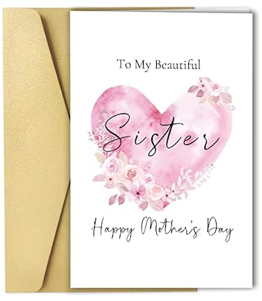Spercy Happy Mothers Day Card for Sister To My Beautiful Sister