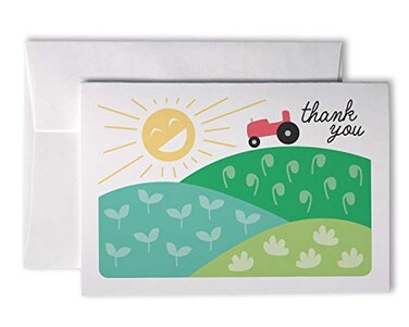 Hill Valley Greetings Down on the Farm Thank You Cards 24 Cards with Envelopes