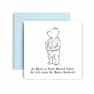 Huxters Funny Bacon Sandwich Birthday Card for Men Birthday Card for Dad Brother Son UnisexAdults