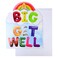 Iconikal Jumbo A BIG GET WELL Greeting Card with Envelope 11x14Inch Oversized Giant Thinking of You Feel Better Soon Group Card Big Wishes