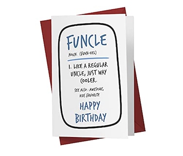 Karto Funny Birthday Card for Uncle Large 55x85 inch Uncle Birthday Cards Funcle