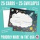 Koko Paper Co Space Multiplechoice Fillin Thank You Cards 25 Flat Cards and 25 Bright White Envelopes Printed on Heavy Card Stock