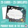 Koko Paper Co Space Multiplechoice Fillin Thank You Cards 25 Flat Cards and 25 Bright White Envelopes Printed on Heavy Card Stock