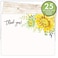 Koko Paper Co Sunflower Thank You Cards 25 Flat Note Cards and Envelopes Printed on Heavy Card Stock