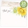 Koko Paper Co Sunflower Thank You Cards 25 Flat Note Cards and Envelopes Printed on Heavy Card Stock