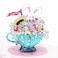 Liif Teacup Easter Bunny Gift 3D Greeting Pop Up Easter Card Happy Easter Card For Kids Grandson Granddaughter Children Boy Girl Cute Funny Religious With Envelop