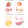 Little Notes by Comptime Happy Fruit Greeting Cards 12 Cards and Blank Envelopes