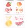 Little Notes by Comptime Happy Fruit Greeting Cards 12 Cards and Blank Envelopes