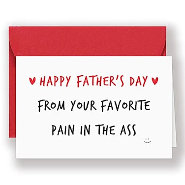 Longkado Perfect Fathers Day Card Funny Paper Card for Daddy Love Dad Card from Son Or Daughter