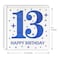 MAGJUCHE Blue 13th Birthday Card Laser Cut Glitter Girl Boy Age 13 Gift For Daughter Son