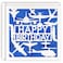 MAGJUCHE Blue Airplane Birthday Card Blue Glitter Laser Cut Aeroplane Flying Greeting Card For Boys Men