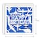 MAGJUCHE Blue Airplane Birthday Card Blue Glitter Laser Cut Aeroplane Flying Greeting Card For Boys Men