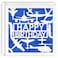 MAGJUCHE Blue Airplane Birthday Card Blue Glitter Laser Cut Aeroplane Flying Greeting Card For Boys Men
