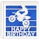 MAGJUCHE Blue Motorcycle birthday card Glitter Laser Cut Greeting Card For Men Husband Boys