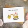 MAGJUCHE Construction 3rd Birthday Card For Boy Digger Birthday Card For Son Grandson Nephew Friend