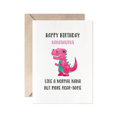 MAGJUCHE Dinosaur Card For Awesome Nana Funny Nana Birthday Card Happy Birthday Nanasaurus