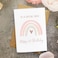 MAGJUCHE Rainbow First Birthday Card For Niece Rose Gold Boho Girl 1st Birthday Card From Uncle Auntie