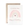 MAGJUCHE Rainbow First Birthday Card For Niece Rose Gold Boho Girl 1st Birthday Card From Uncle Auntie