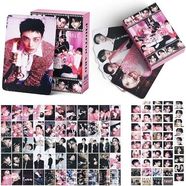 MeiYiYou 55PCS StrayK Photocards SetStrayK Lomo Cards Greeting Cards for CollectionTeamBlue