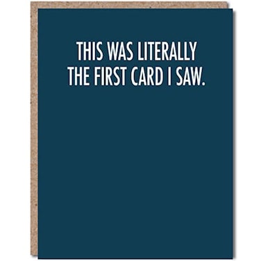 Modern Wit Happy Birthday Card Single 425 X 55 Greeting Card With Envelope Blank Inside Funny Cards For Men And Women This Was Literally The First Card I Saw