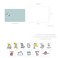 Monolike Daybyday Card Comfort for you Mix 36 Mini Single cards 36 envelopes 36 stickers Package