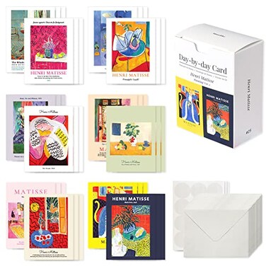 Monolike Daybyday Card Henri Matisse Painting ver2 Mix 36 Mini Single cards 36 envelopes 36 stickers Package