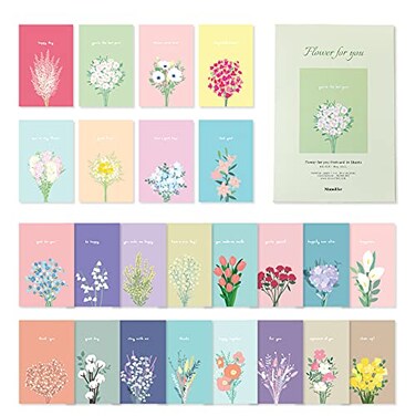Monolike Flower for you Single cards mix 24 pack lovely 24 Single cards