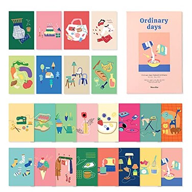 Monolike Ordinary Days Single cards mix 24 pack lovely 24 Single cards