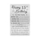 MOQIYXL 15th Birthday Card for Son 15 Year Old Gifts for Son Engraved Wallet Card