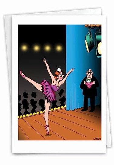 NobleWorks 1 Awesome Birthday Greeting Card Cartoon Art Happy Funny Bday Note Missing Panties C9598BDG