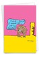 NobleWorks 1 Funny Cartoon Card for Birthdays Humor Bday Comic Notecard with Envelope Caught Tail C6182BDG
