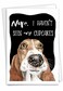 NobleWorks 1 Funny Puppy Birthday Card for Women and Men wEnvelope Cute Dog Antics Sprinkle Nose C3639ABDG