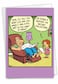 NobleWorks 1 Happy Birthday Greeting Card Funny Cartoon Comic Humor Celebrate Birthdays Notecard Ancient Civilizations C6785BFG