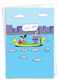 NobleWorks 1 Hilarious Birthday Card with Envelope Funny Card with Cartoons Humor Comic Notecard Gondola Butts C6194BDG