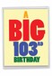 NobleWorks 100s Milestone Birthday Card with Envelope Letterhead 85 x 11 Inch Big Year Milestone Celebration Big 103 J9390MBG